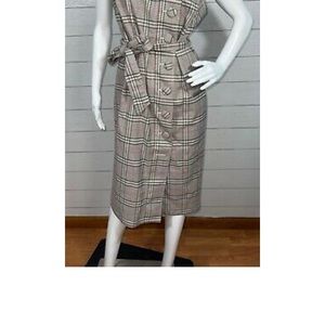 Plaid dress Eva Mendes